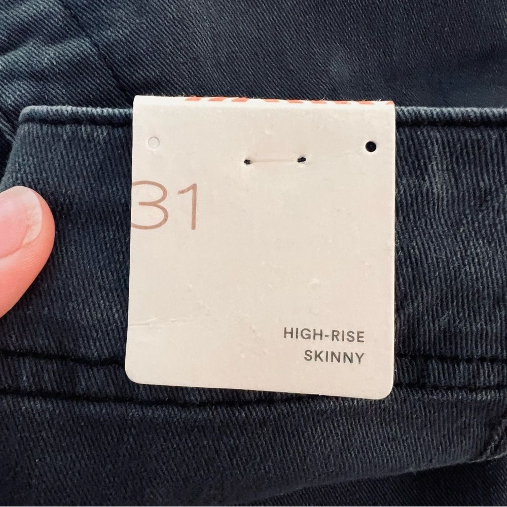 Anthropologie Pilcro High-Rise Darted Skinny Jeans in Black Women’s Sz. 31 NWT - Picture 7 of 14